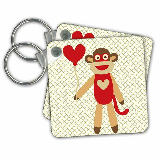 3D Rose I Believe in Sock Monkeys Pot Holder 8 x 8 3D Rose I Believe in Sock Monkeys Pot Holder 8 x 8